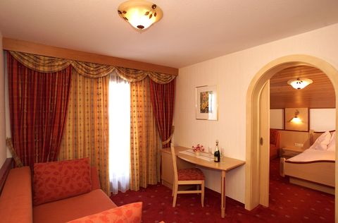 Two-room suite at the Altachhof in Saalbach